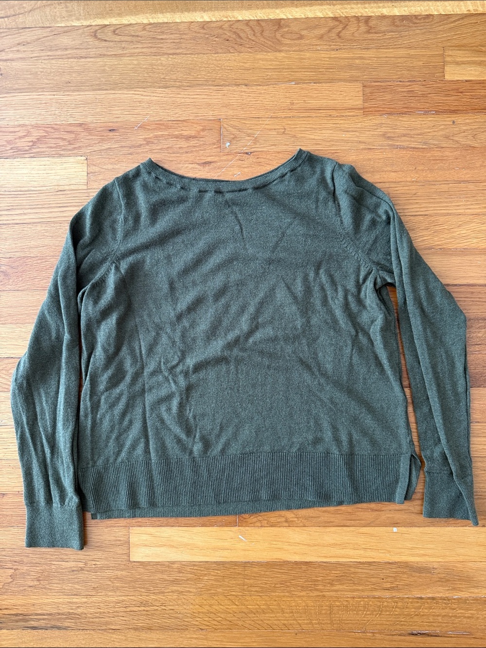 GAP Olive Green Scoop Neck Knit Sweater